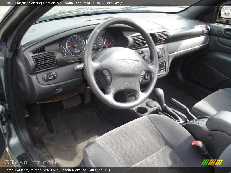 Satin Jade Pearl / Dark Slate Gray 2005 Chrysler Sebring Convertible