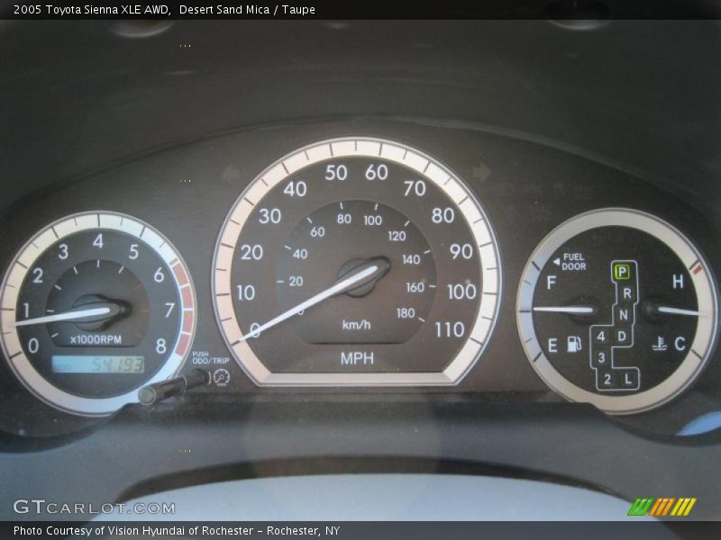 Desert Sand Mica / Taupe 2005 Toyota Sienna XLE AWD