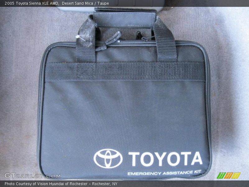 Desert Sand Mica / Taupe 2005 Toyota Sienna XLE AWD