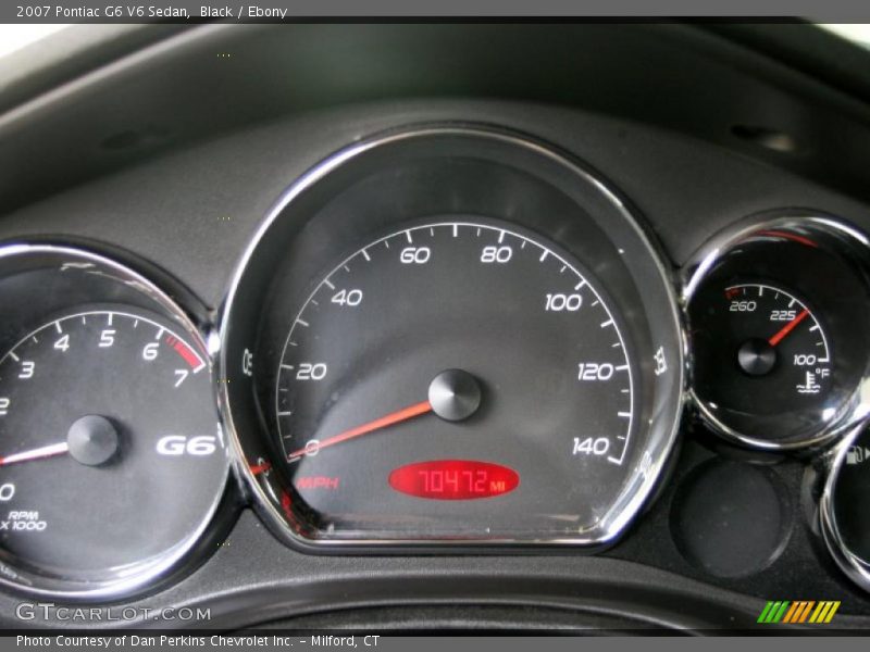Black / Ebony 2007 Pontiac G6 V6 Sedan