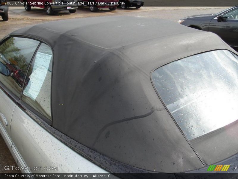 Satin Jade Pearl / Dark Slate Gray 2005 Chrysler Sebring Convertible