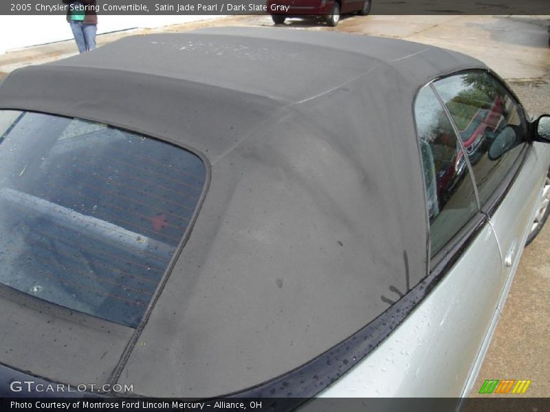 Satin Jade Pearl / Dark Slate Gray 2005 Chrysler Sebring Convertible