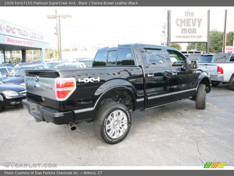 Black / Sienna Brown Leather/Black 2009 Ford F150 Platinum SuperCrew 4x4