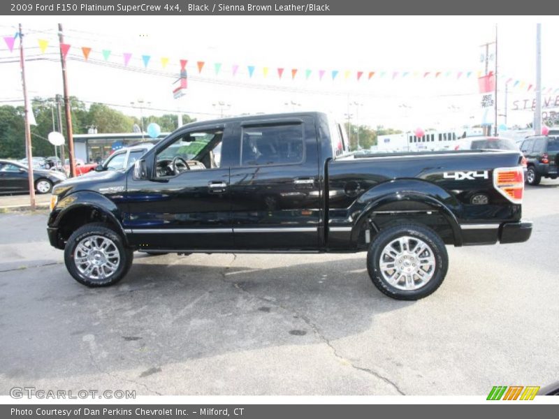 Black / Sienna Brown Leather/Black 2009 Ford F150 Platinum SuperCrew 4x4