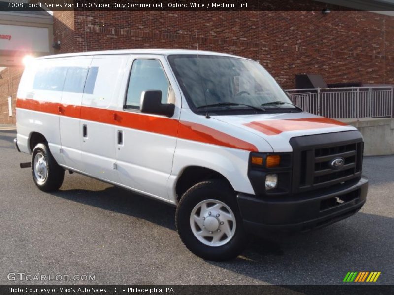 Oxford White / Medium Flint 2008 Ford E Series Van E350 Super Duty Commericial