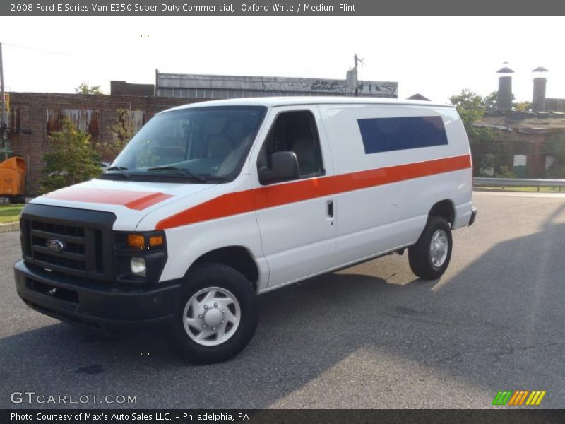 Oxford White / Medium Flint 2008 Ford E Series Van E350 Super Duty Commericial