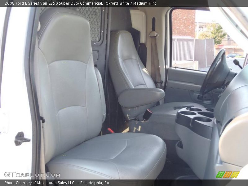 Oxford White / Medium Flint 2008 Ford E Series Van E350 Super Duty Commericial