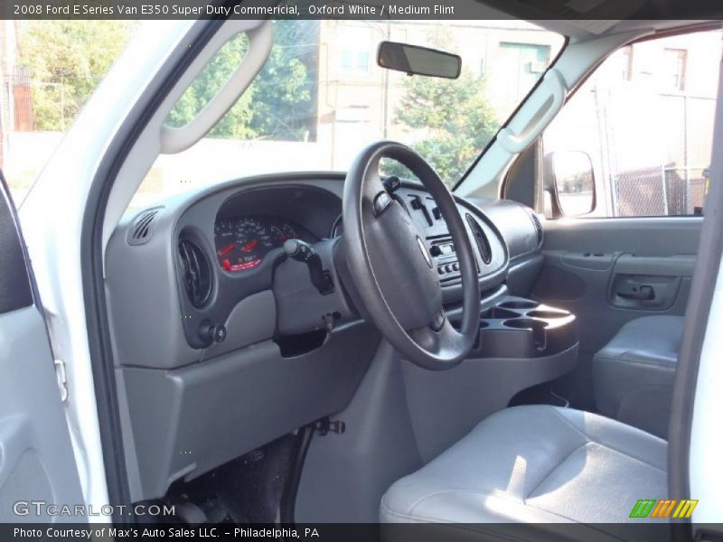 Oxford White / Medium Flint 2008 Ford E Series Van E350 Super Duty Commericial