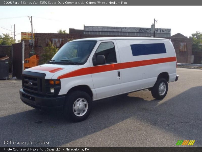 Oxford White / Medium Flint 2008 Ford E Series Van E350 Super Duty Commericial