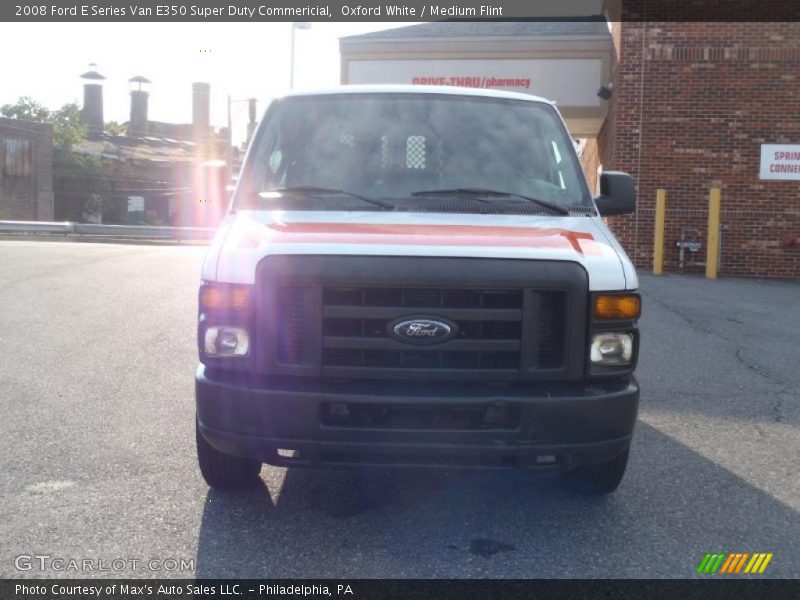 Oxford White / Medium Flint 2008 Ford E Series Van E350 Super Duty Commericial