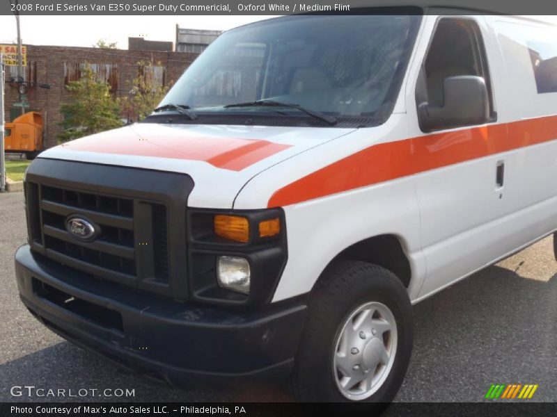 Oxford White / Medium Flint 2008 Ford E Series Van E350 Super Duty Commericial