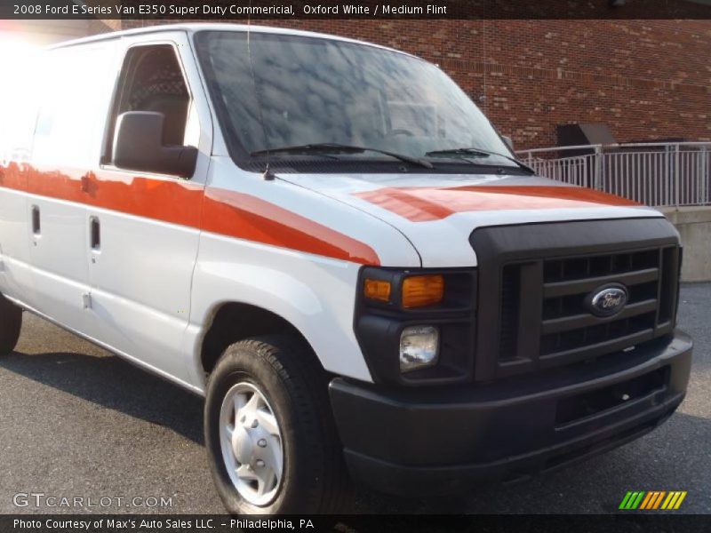 Oxford White / Medium Flint 2008 Ford E Series Van E350 Super Duty Commericial