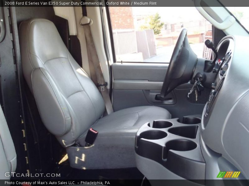 Oxford White / Medium Flint 2008 Ford E Series Van E350 Super Duty Commericial
