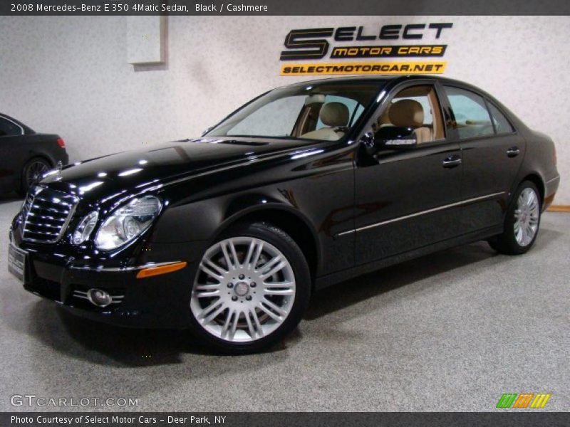Black / Cashmere 2008 Mercedes-Benz E 350 4Matic Sedan