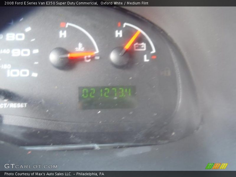 Oxford White / Medium Flint 2008 Ford E Series Van E350 Super Duty Commericial