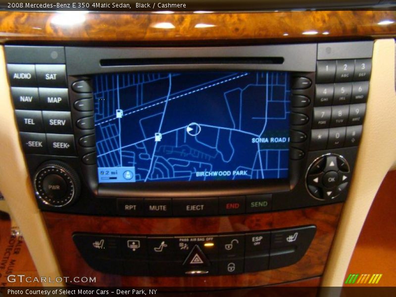 Black / Cashmere 2008 Mercedes-Benz E 350 4Matic Sedan