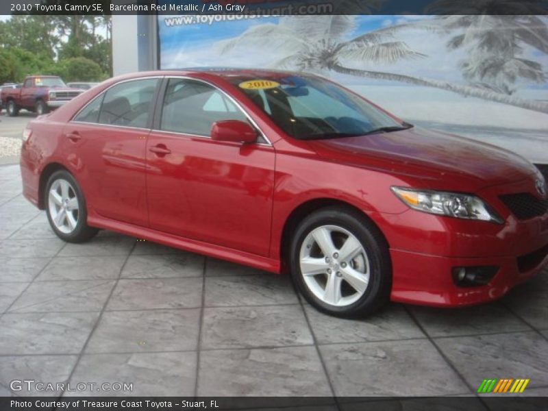 Barcelona Red Metallic / Ash Gray 2010 Toyota Camry SE
