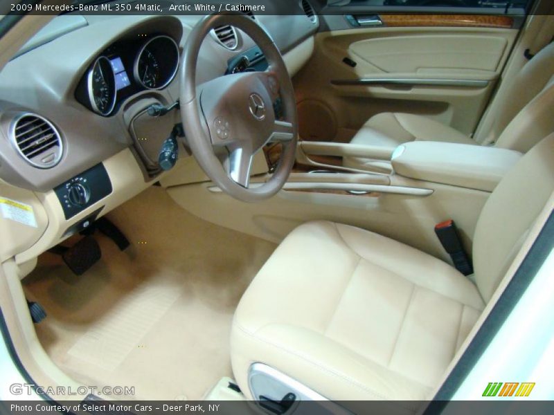 Arctic White / Cashmere 2009 Mercedes-Benz ML 350 4Matic