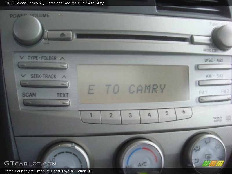 Barcelona Red Metallic / Ash Gray 2010 Toyota Camry SE