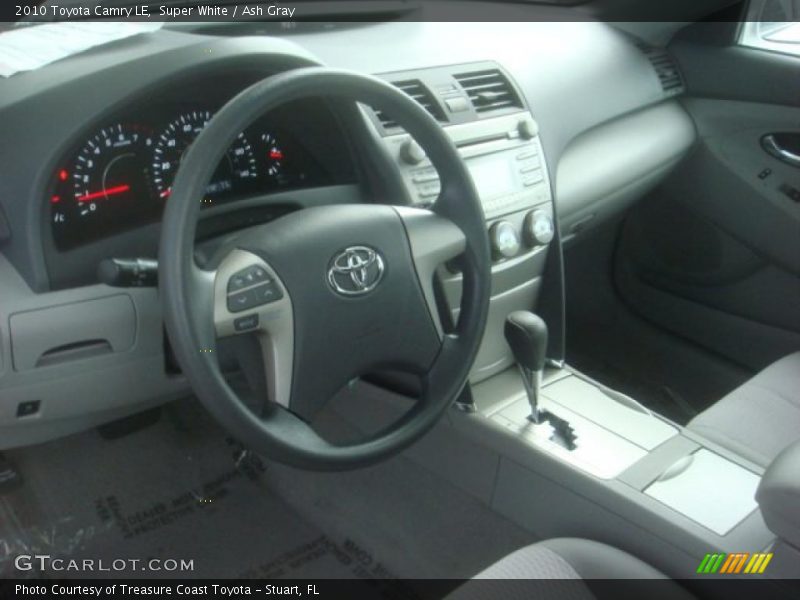 Super White / Ash Gray 2010 Toyota Camry LE
