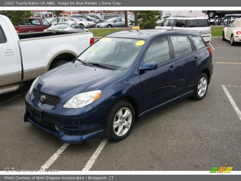 Indigo Ink Blue Metallic / Stone Gray 2003 Toyota Matrix XR AWD