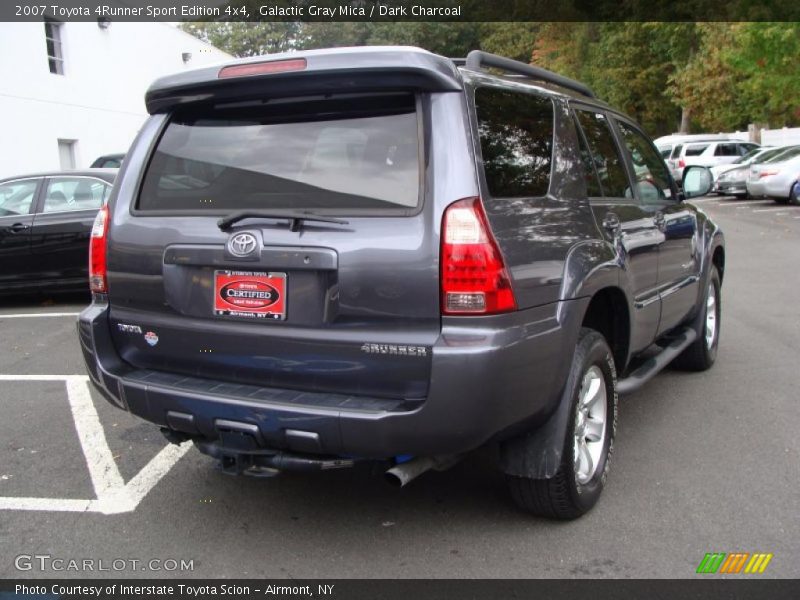 Galactic Gray Mica / Dark Charcoal 2007 Toyota 4Runner Sport Edition 4x4