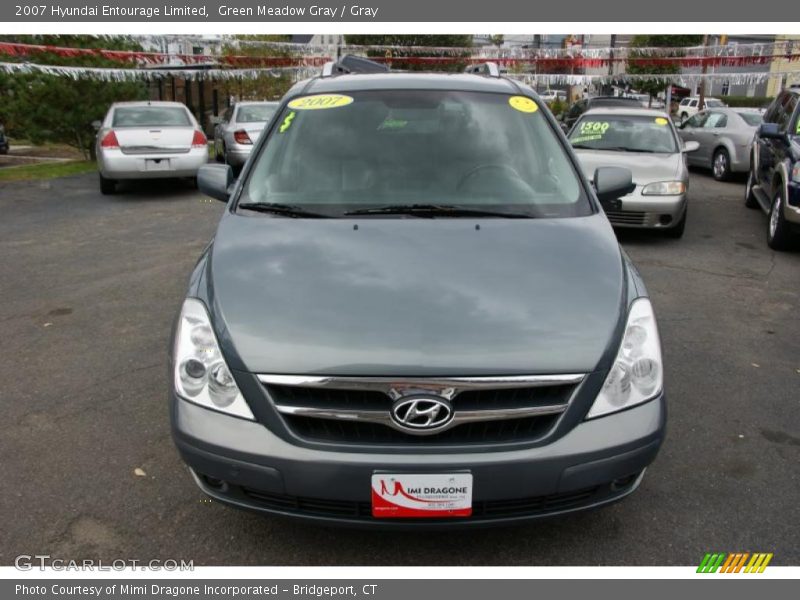 Green Meadow Gray / Gray 2007 Hyundai Entourage Limited