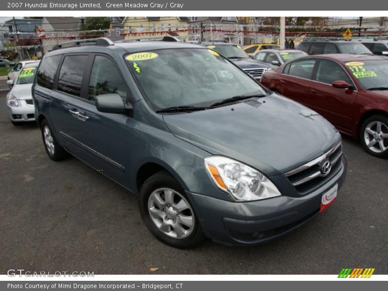 Green Meadow Gray / Gray 2007 Hyundai Entourage Limited
