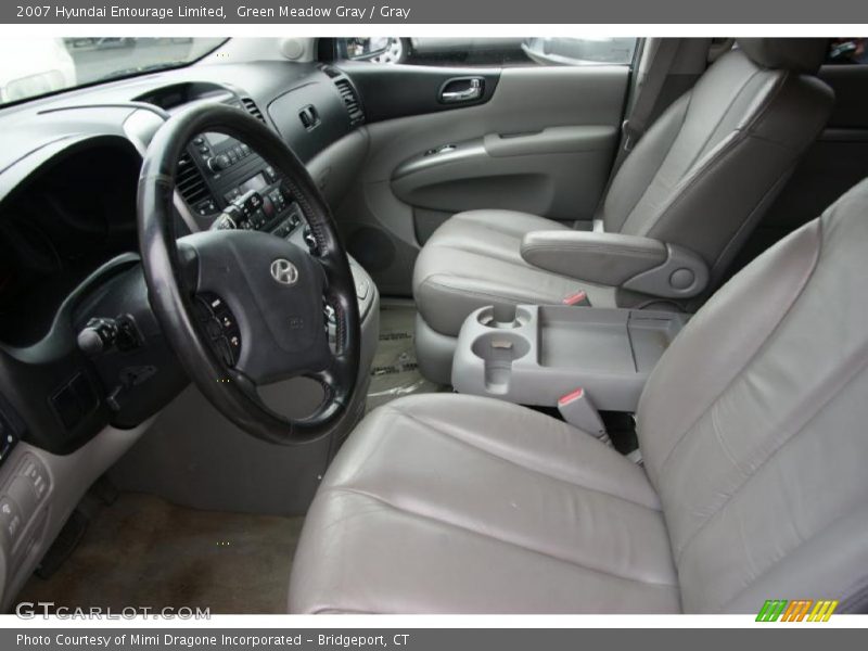 Green Meadow Gray / Gray 2007 Hyundai Entourage Limited