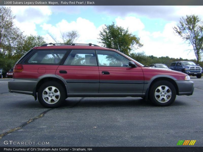 Ruby Red Pearl / Black 1998 Subaru Legacy Outback Wagon