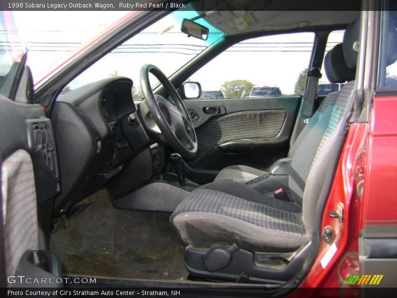 Ruby Red Pearl / Black 1998 Subaru Legacy Outback Wagon