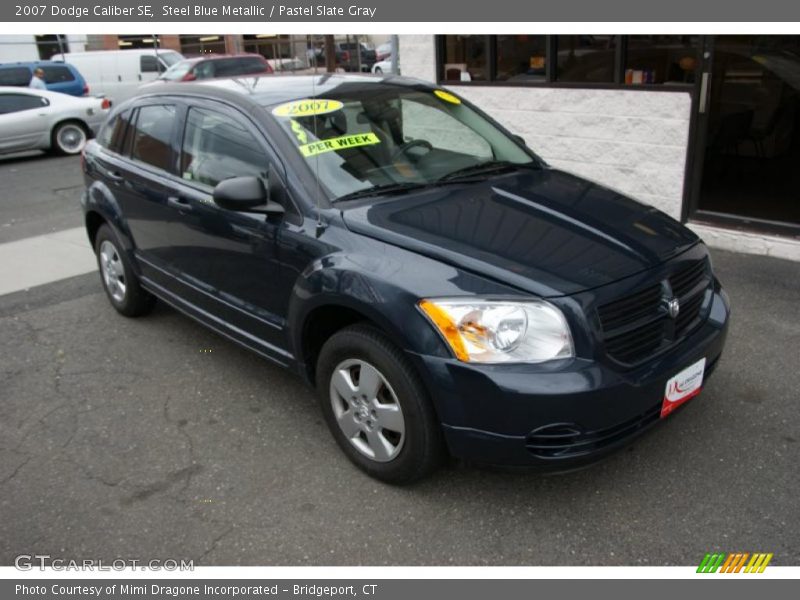 Steel Blue Metallic / Pastel Slate Gray 2007 Dodge Caliber SE