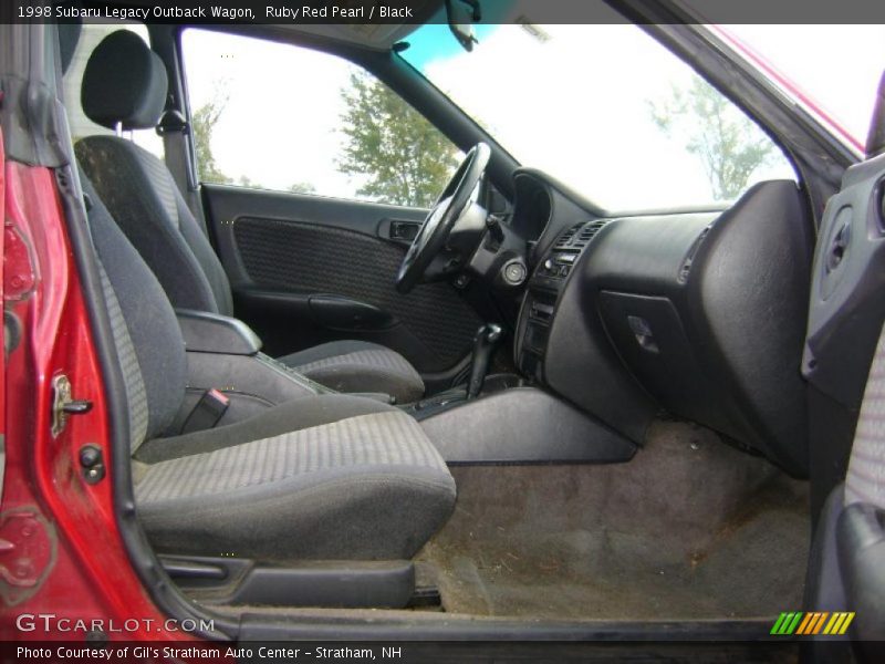Ruby Red Pearl / Black 1998 Subaru Legacy Outback Wagon