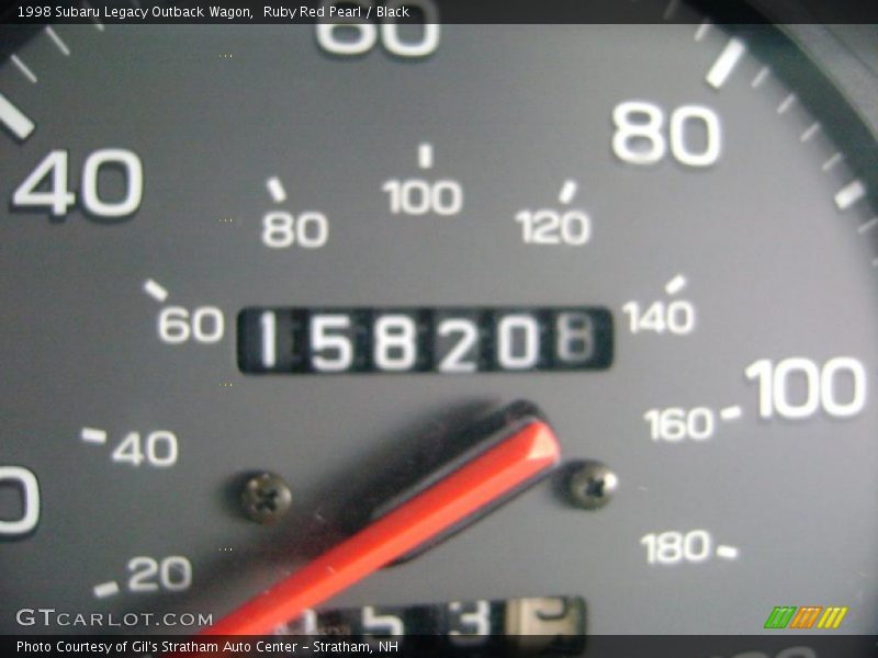 Ruby Red Pearl / Black 1998 Subaru Legacy Outback Wagon