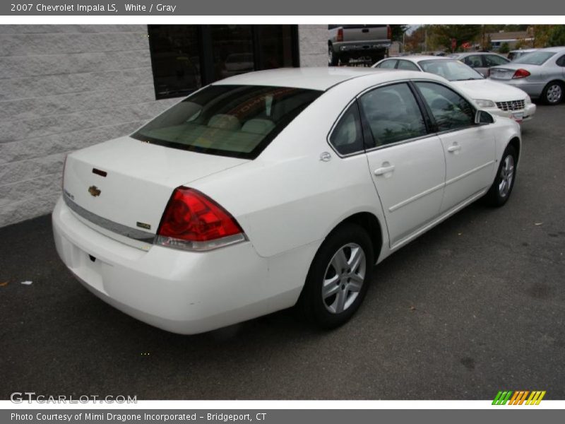 White / Gray 2007 Chevrolet Impala LS
