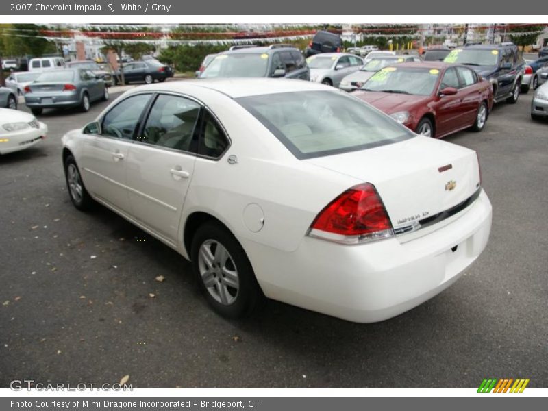 White / Gray 2007 Chevrolet Impala LS