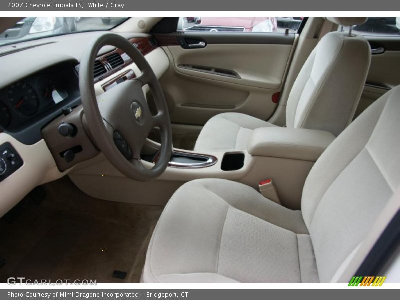 White / Gray 2007 Chevrolet Impala LS