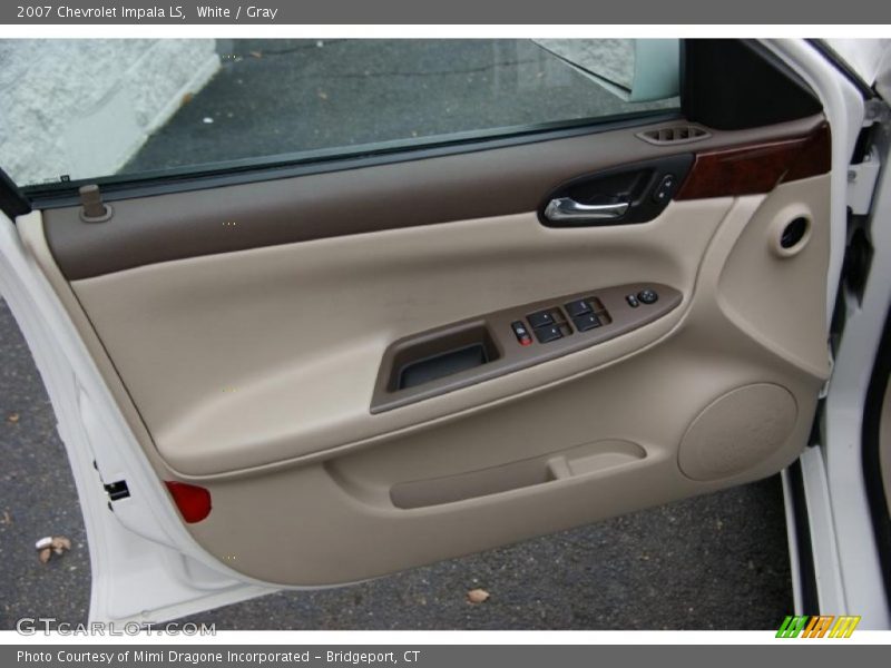 White / Gray 2007 Chevrolet Impala LS