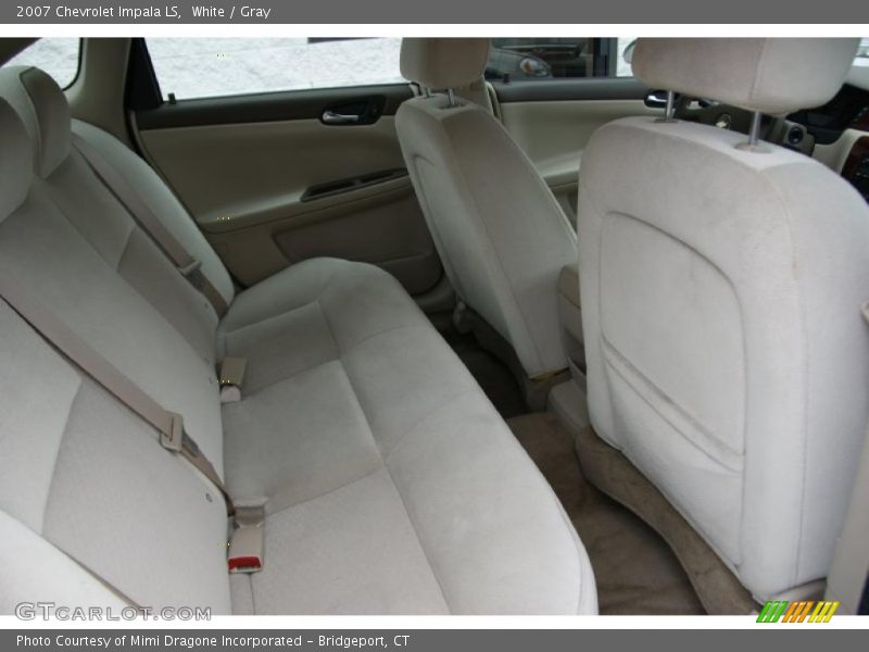 White / Gray 2007 Chevrolet Impala LS