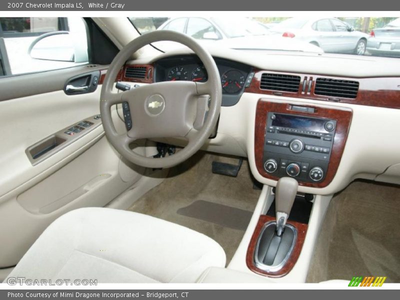 White / Gray 2007 Chevrolet Impala LS