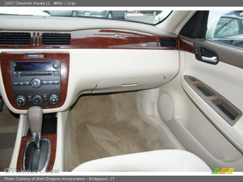 White / Gray 2007 Chevrolet Impala LS