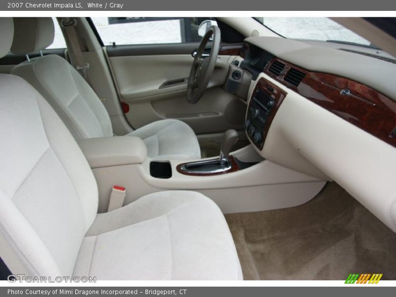 White / Gray 2007 Chevrolet Impala LS