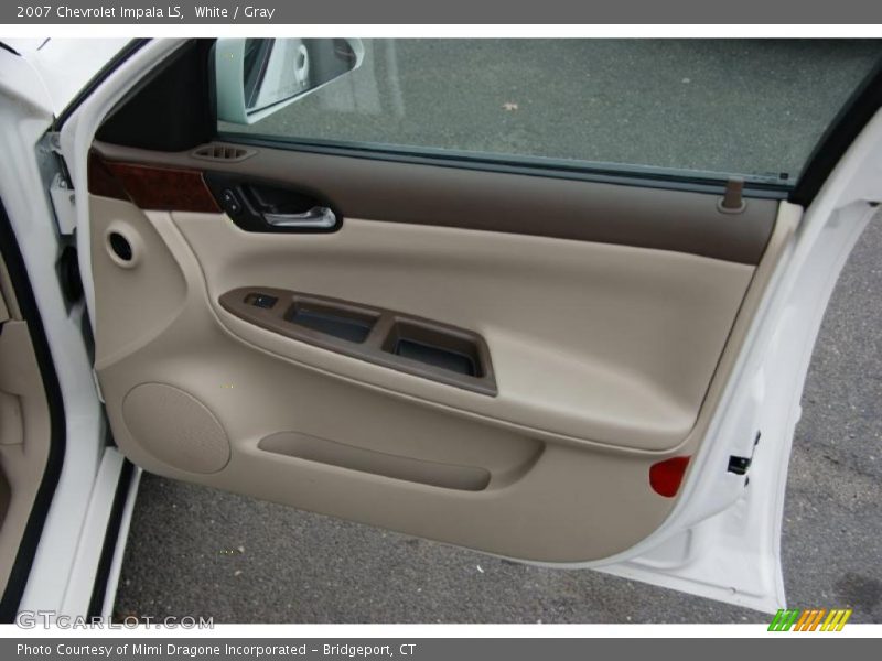 White / Gray 2007 Chevrolet Impala LS