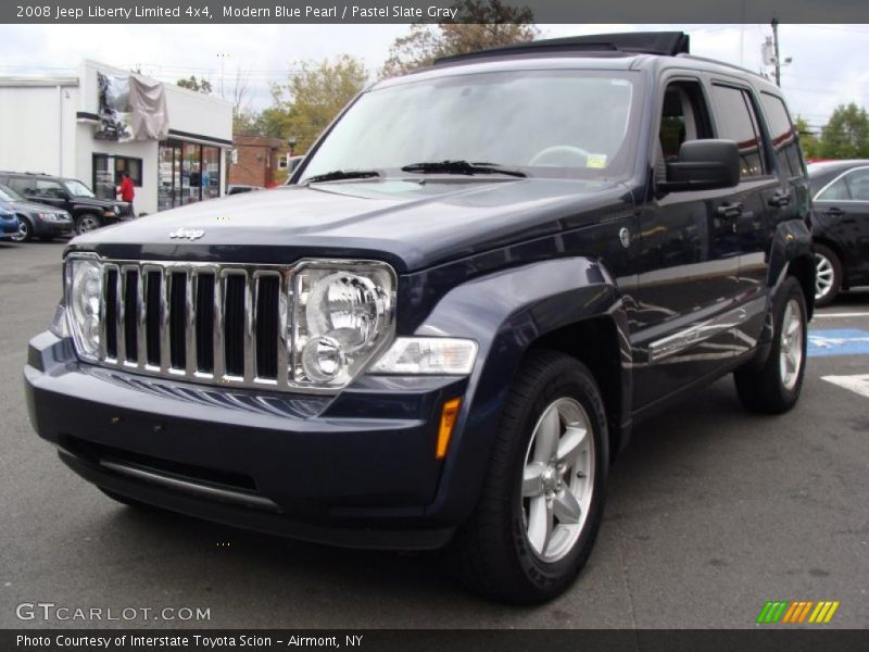 Modern Blue Pearl / Pastel Slate Gray 2008 Jeep Liberty Limited 4x4