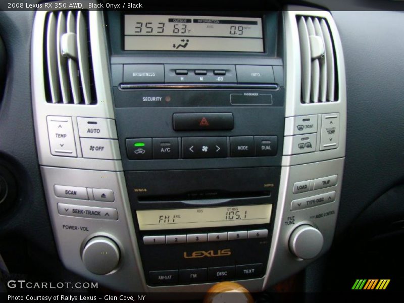 Black Onyx / Black 2008 Lexus RX 350 AWD