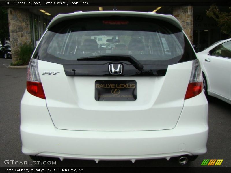 Taffeta White / Sport Black 2010 Honda Fit Sport
