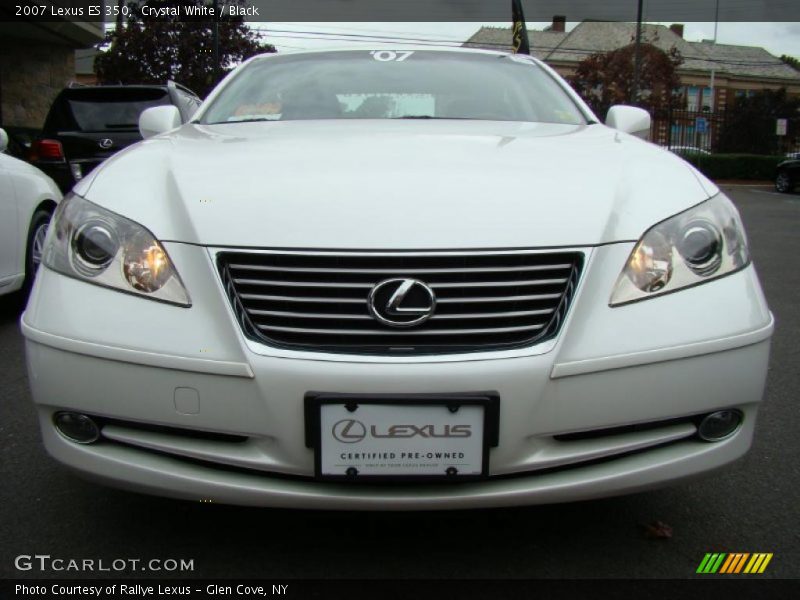Crystal White / Black 2007 Lexus ES 350