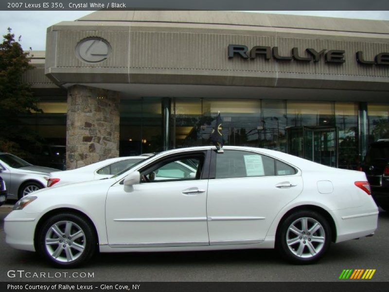 Crystal White / Black 2007 Lexus ES 350