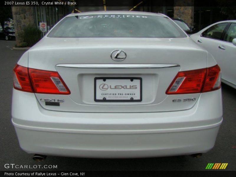 Crystal White / Black 2007 Lexus ES 350