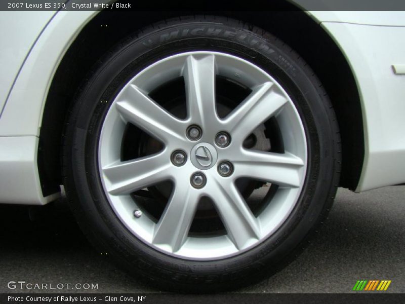 Crystal White / Black 2007 Lexus ES 350